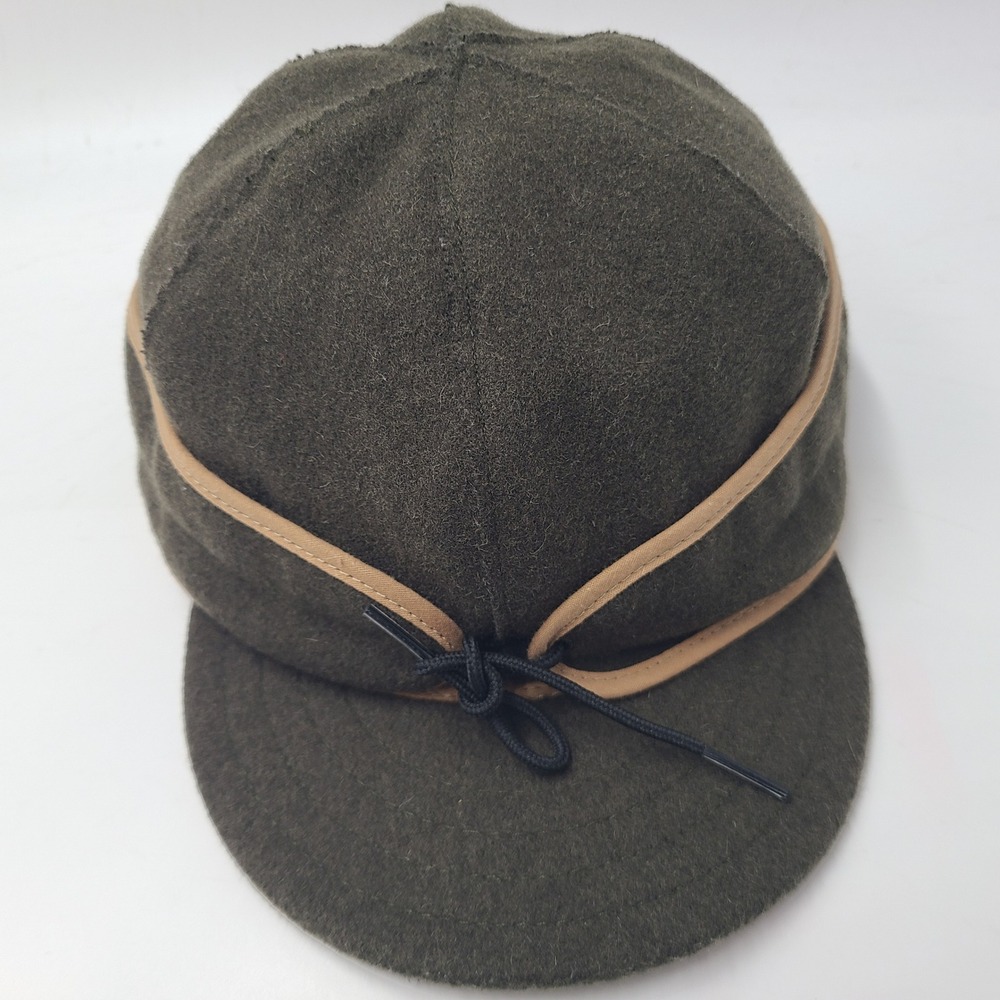 Stormy Kromer Hat Fitted 7 1/2 Olive Green Beige Wool Gore-Tex Winter Cap USA